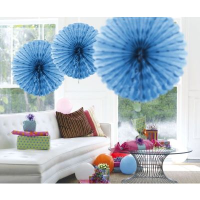 Honeycomb fan Baby Blauw 45cm