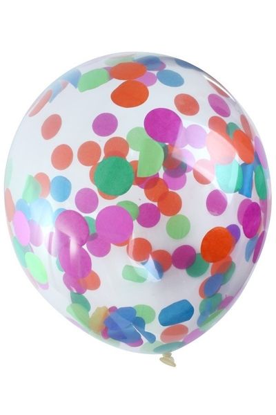 Confetti Ballonnen 6 stuks