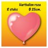 Afbeelding van Hartjes ballonnen Roze 8 stuks