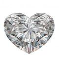 Hart shape diamant
