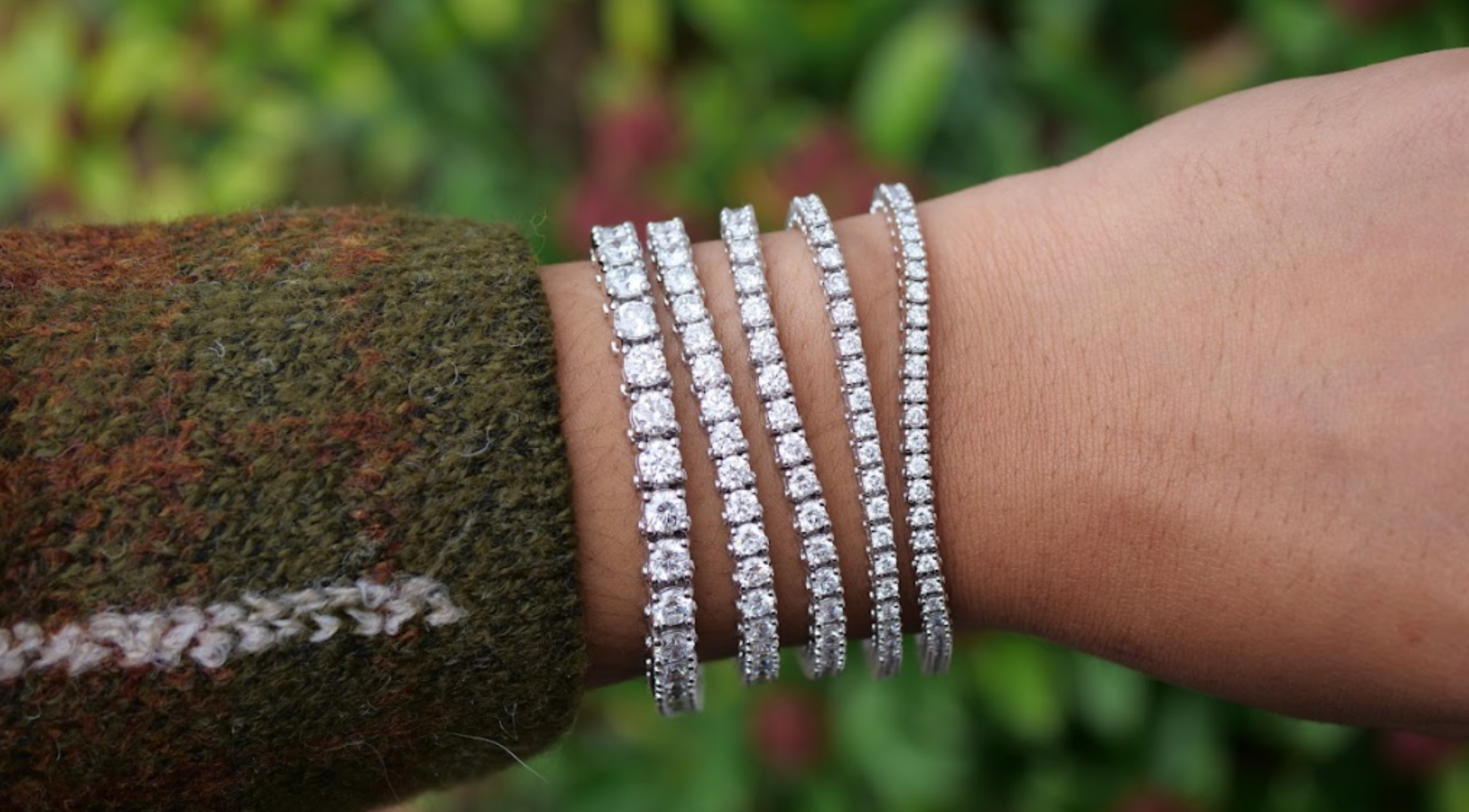 tennis bracelet white gold