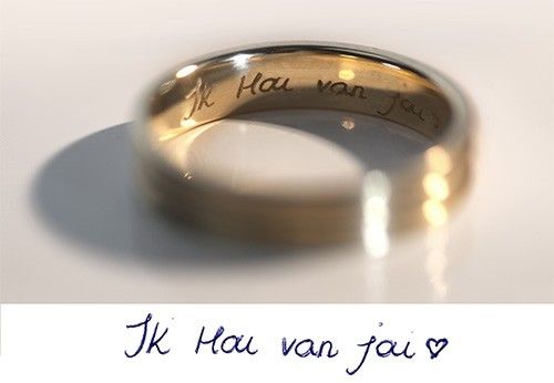 Engraving in a ring