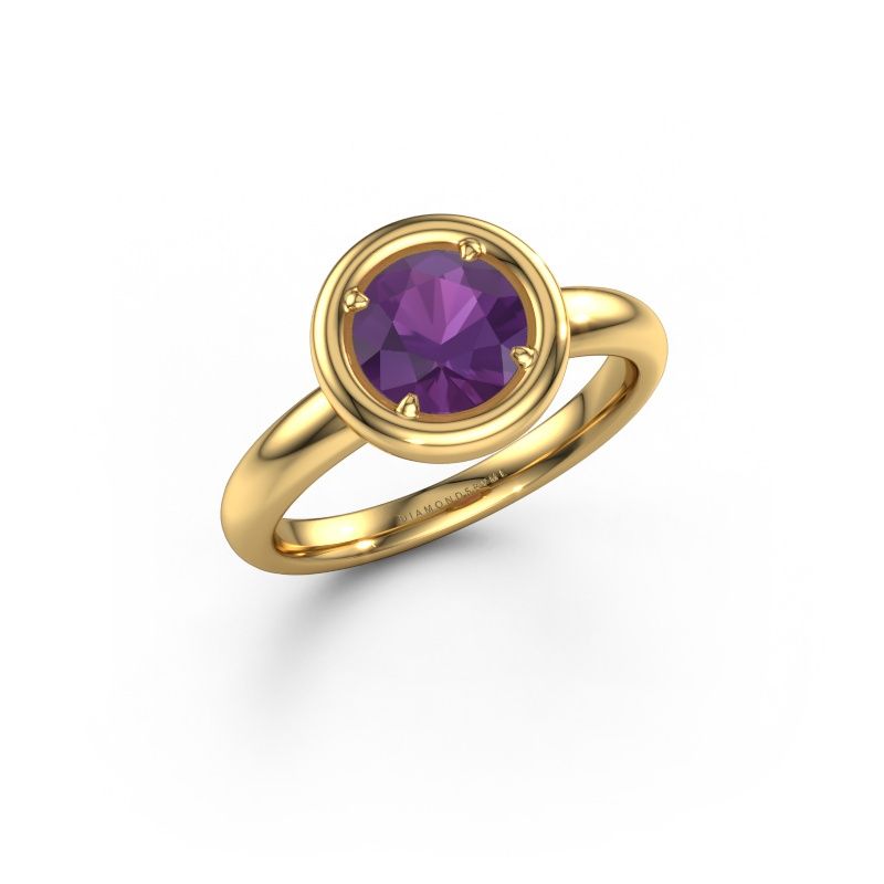 Engagement ring Noa RND 585 gold amethyst 6.8 mm