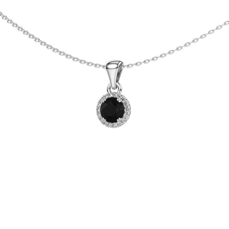 Anhänger Seline rnd 585 Weißgold Schwarz Diamant 0.560 crt
