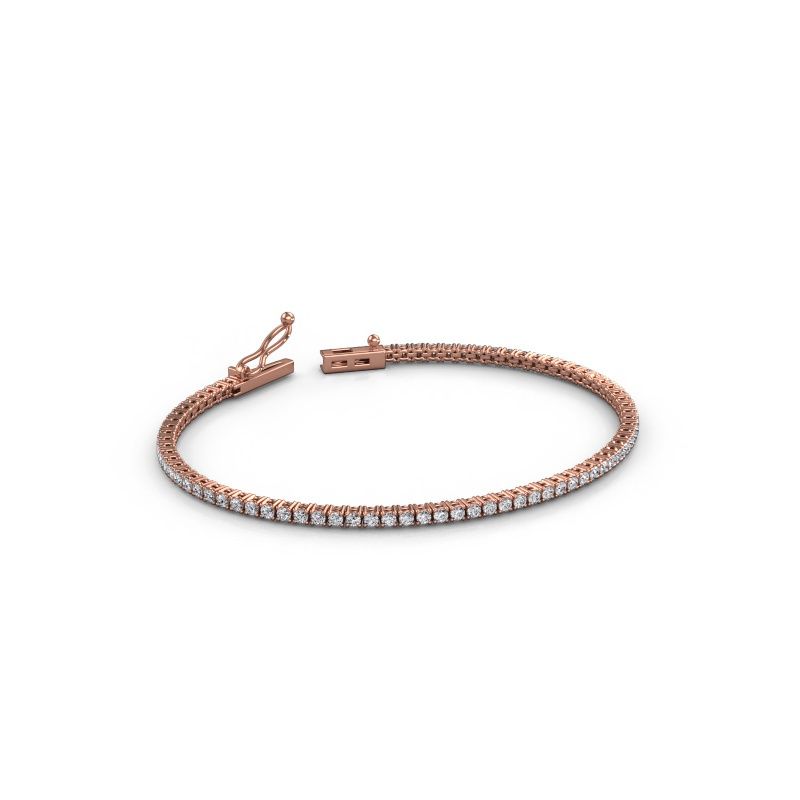 Tennis bracelet Shirley 1.8 lab diamond 585 rose gold 1.85 crt