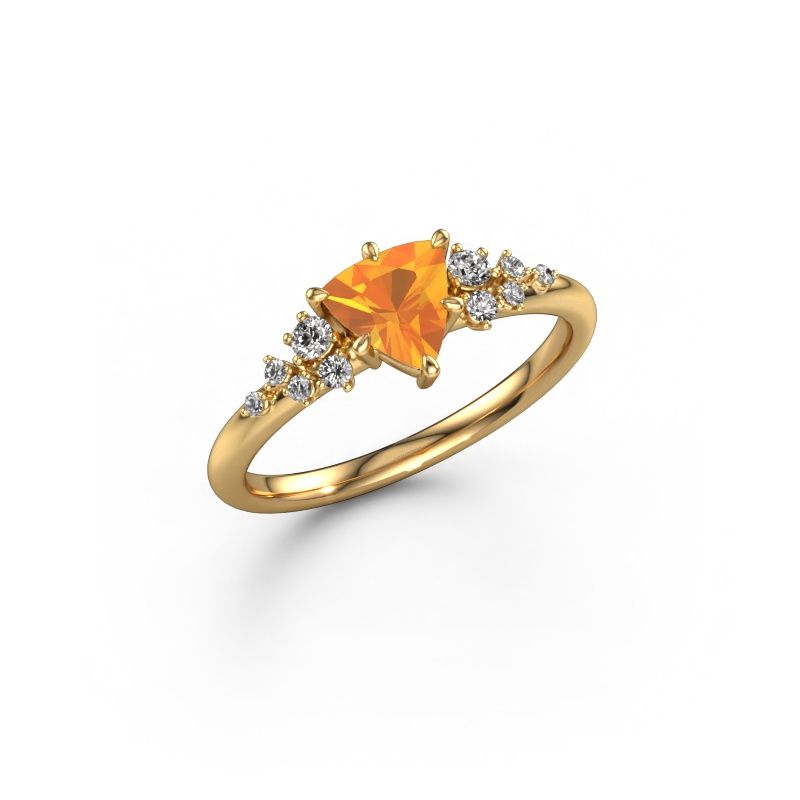 Ring Royce TRI 585 gold citrin 6 mm
