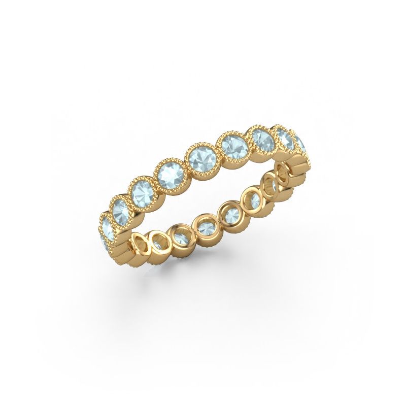 Ring Mariam 0.05 585 gold aquamarine 2.4 mm