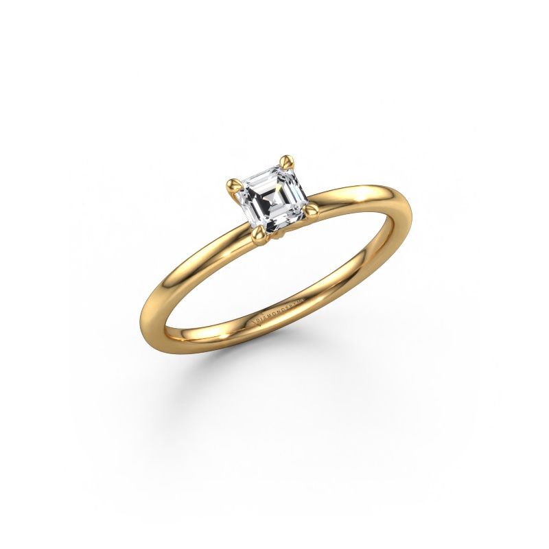 Verlovingsring Crystal ASSC 1 585 goud diamant 0.35 crt