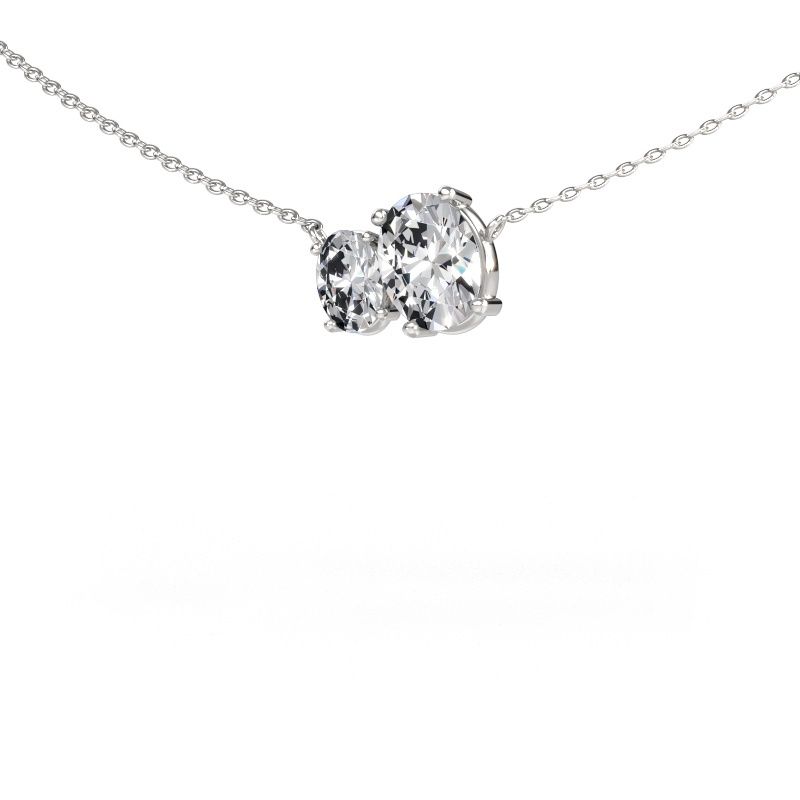 Anhänger Toi et Moi OVL OVL 585 Weissgold Lab-grown Diamant 1.50 crt