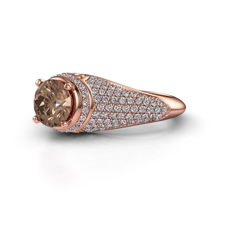 Afbeelding van Ring Sharee<br/>585 rosé goud<br/>Bruine Diamant 1.831 Crt