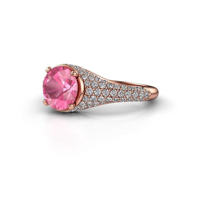 Bild von Verlobungsring lovella<br/>585 Roségold<br/>Pink Saphir 7 mm