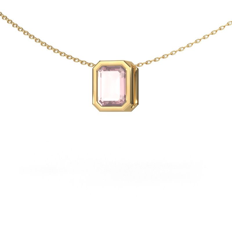 Pendant Lavon EME 585 gold morganite champagne 8x6 mm