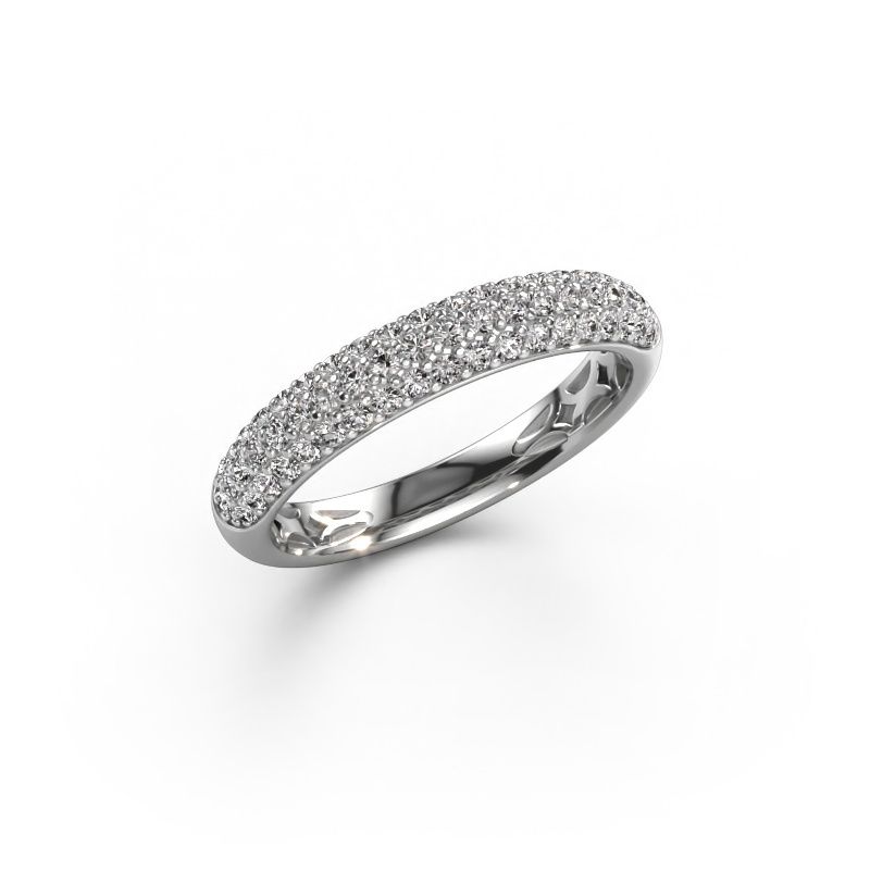 Ring Emely 2 950 platina zirkonia 1.3 mm