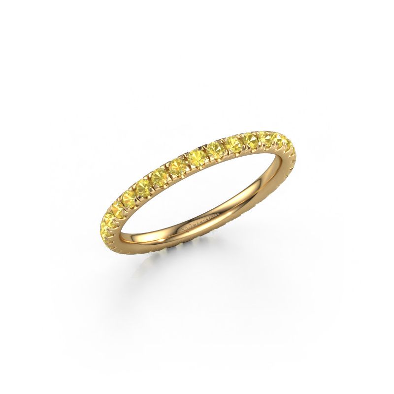 Stackable ring Jackie 1.7 585 gold yellow sapphire 1.7 mm