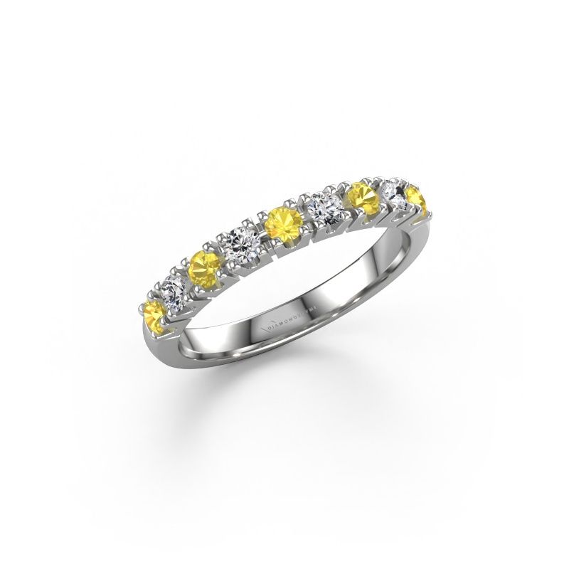 Ring Rianne 9 950 platinum yellow sapphire 2.4 mm