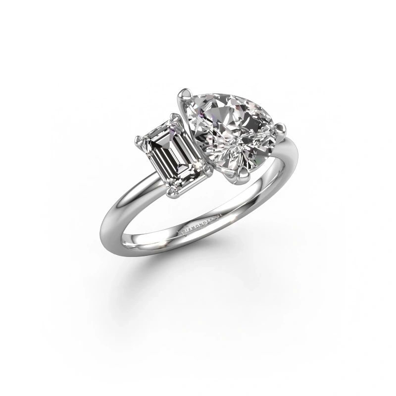 Engagement ring Toi et Moi PER-EME 950 platinum diamond 3.00 crt
