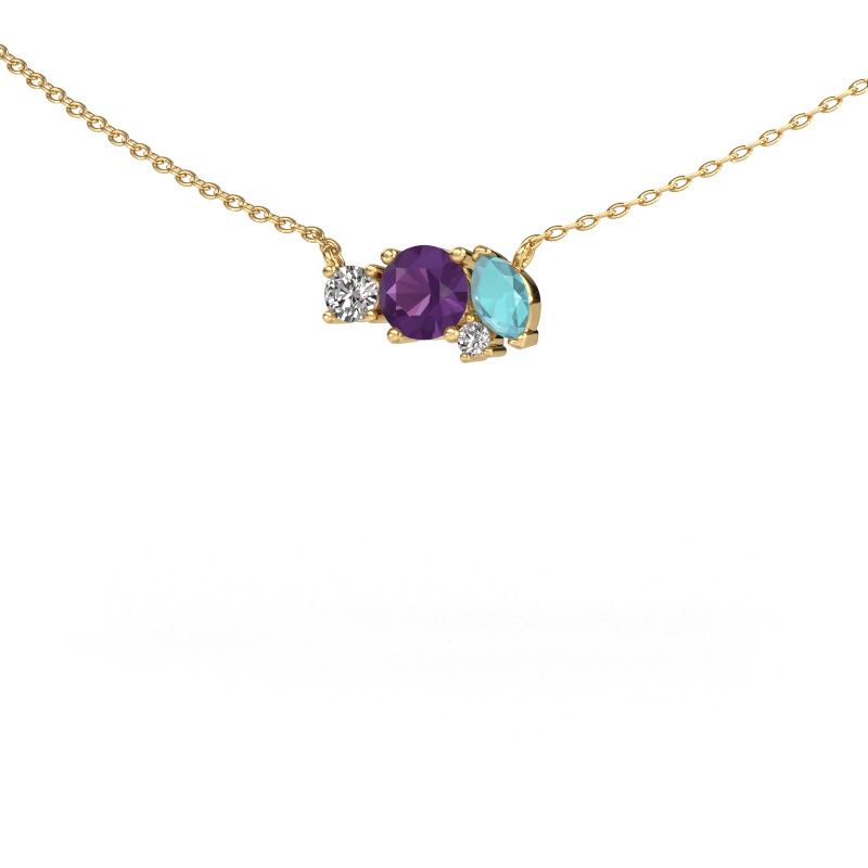 Pendant Frauke RND 585 gold amethyst 5 mm