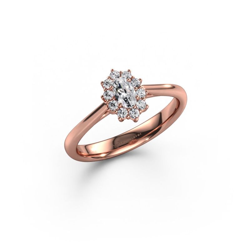 Engagement ring Leesa 1 express 585 rose gold lab grown diamond 0.23 crt