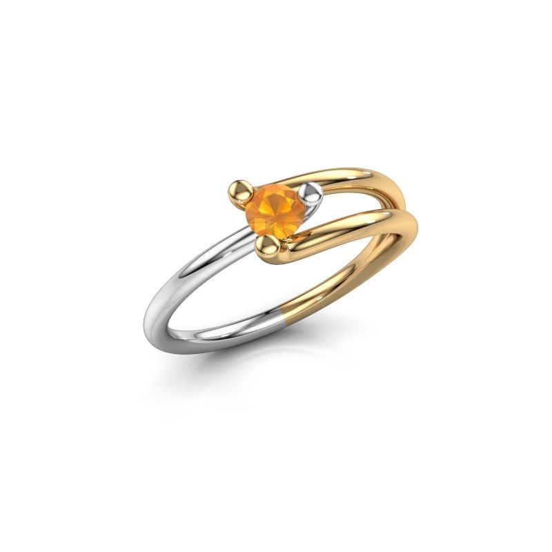 Image of Ring Roosmarijn<br/>585 gold<br/>Citrin 3.7 mm