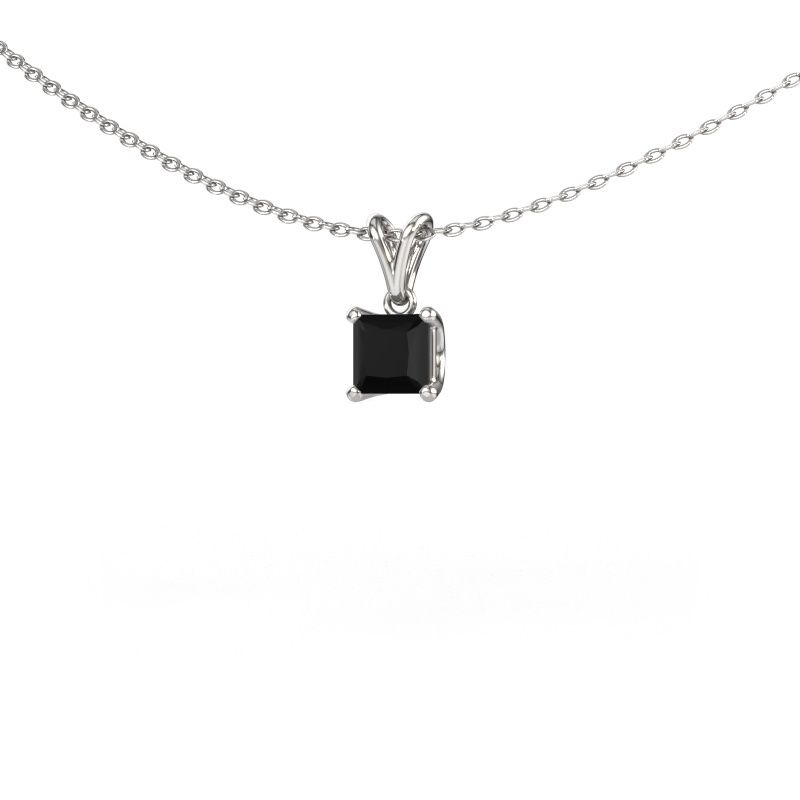Anhänger Sam SQR 585 Weißgold Schwarz Diamant 0.60 crt