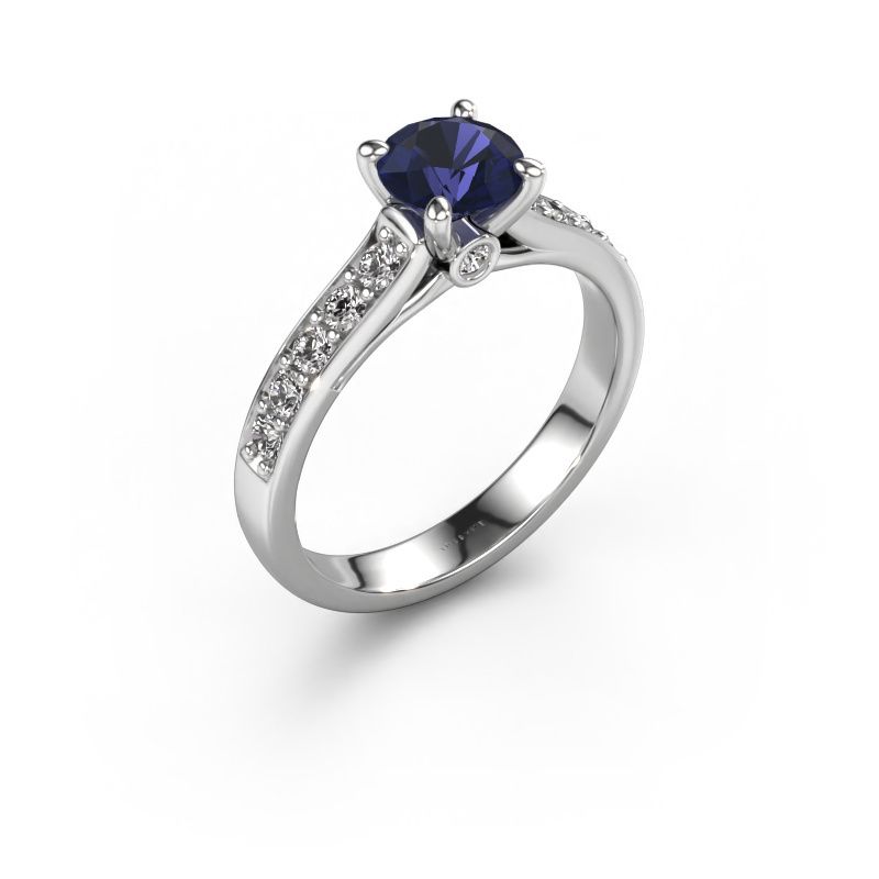Verlobungsring Valorie RND 2 950 Platin Saphir 6.5 mm