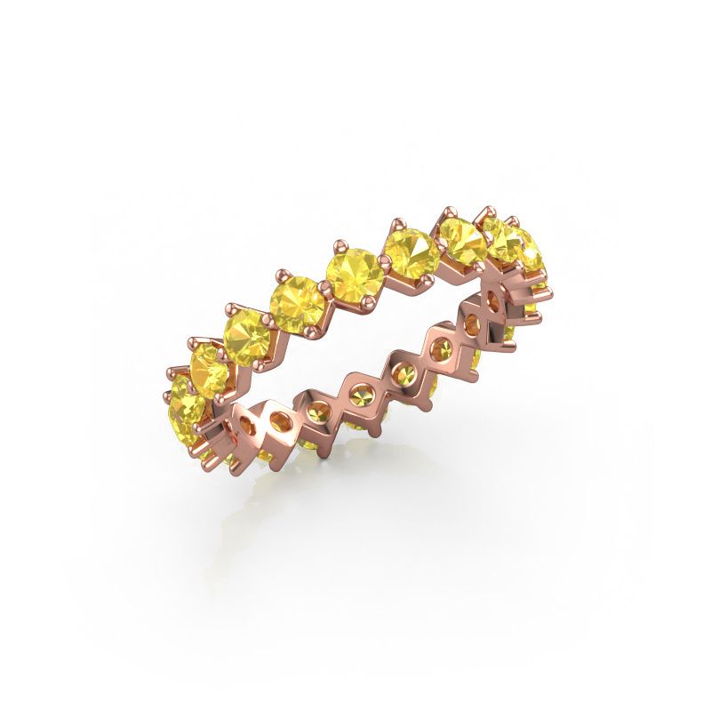 Vorsteckring Janie 3.0mm 585 Roségold Gelb Saphir 3 mm