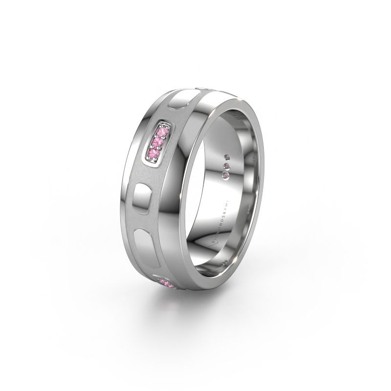 Alliance WH2002L 950 platine saphir rose ±7x2 mm