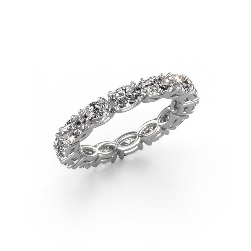 Ring Vivienne OVL 5x3 585 white gold diamond 3.22 crt