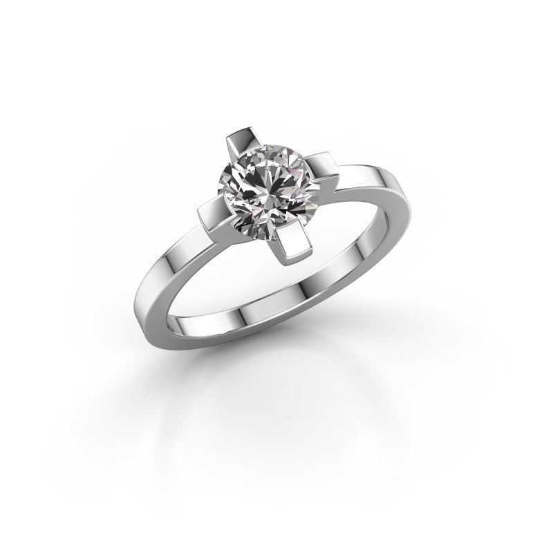 Afbeelding van Ring Therese<br/>585 witgoud<br/>Diamant 1.00 crt