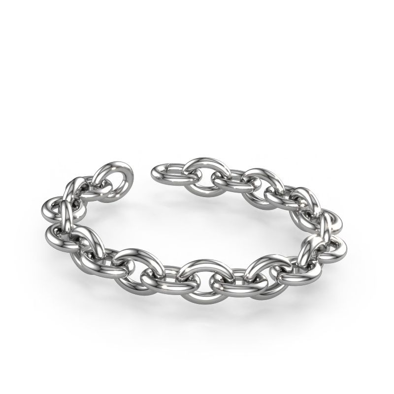 Armband Oval link 3 15.0 585 Weißgold ±15 mm