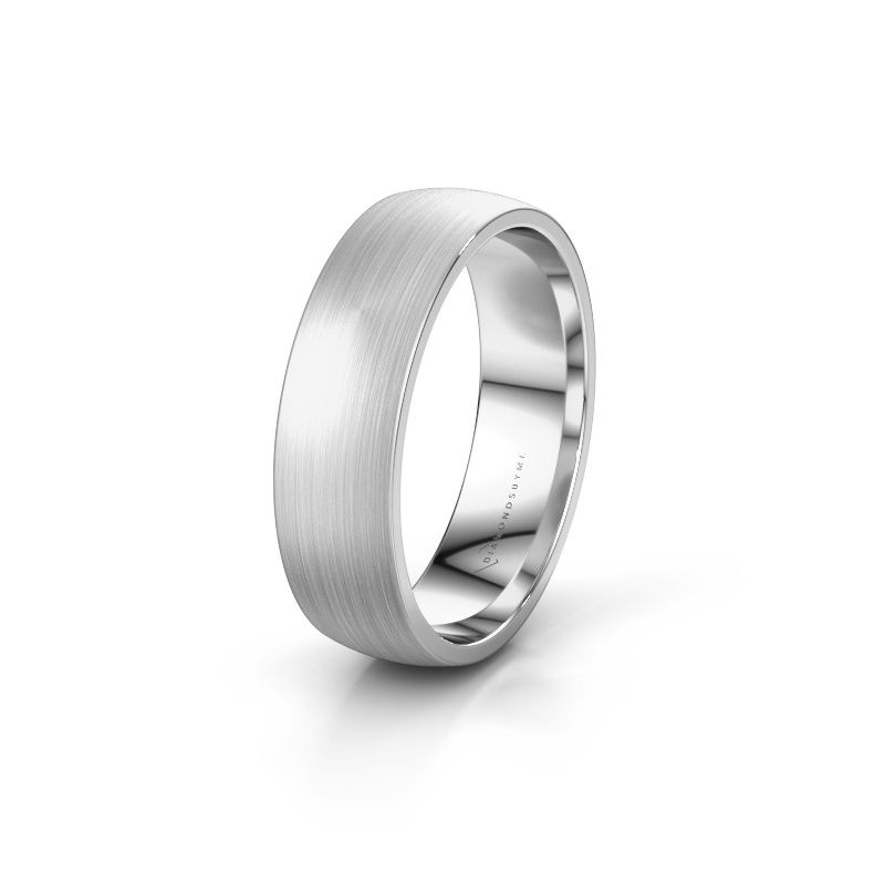 Wedding ring WH0100M26XM 585 white gold ±6x1.5 mm