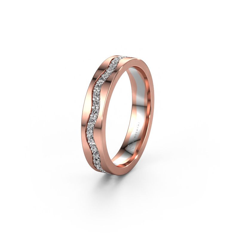 Alliance WH0803L14AP 585 or rose diamant synthétique 0.44 crt ±4x1.7 mm