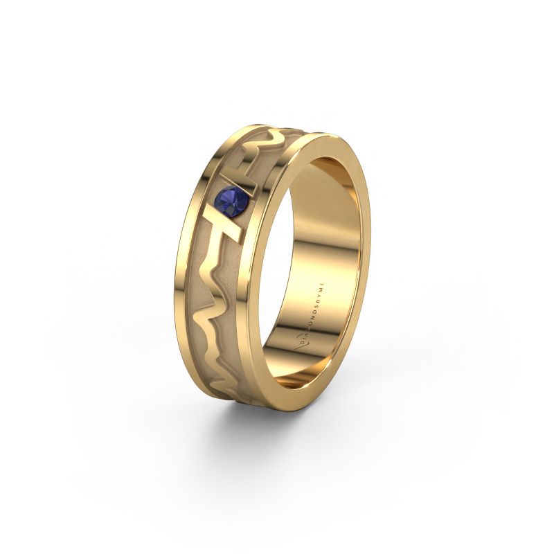 Wedding ring Heartbeat 3 585 gold ±6x1.8 mm