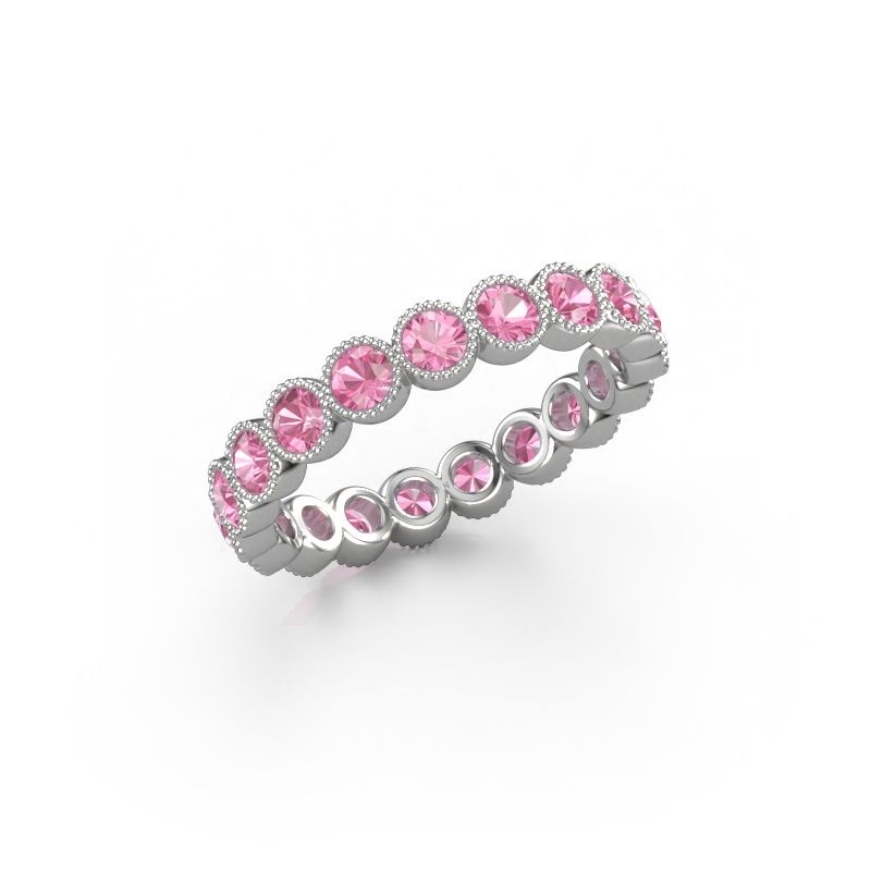 Ring Mariam 0.07 585 white gold pink sapphire 2.7 mm