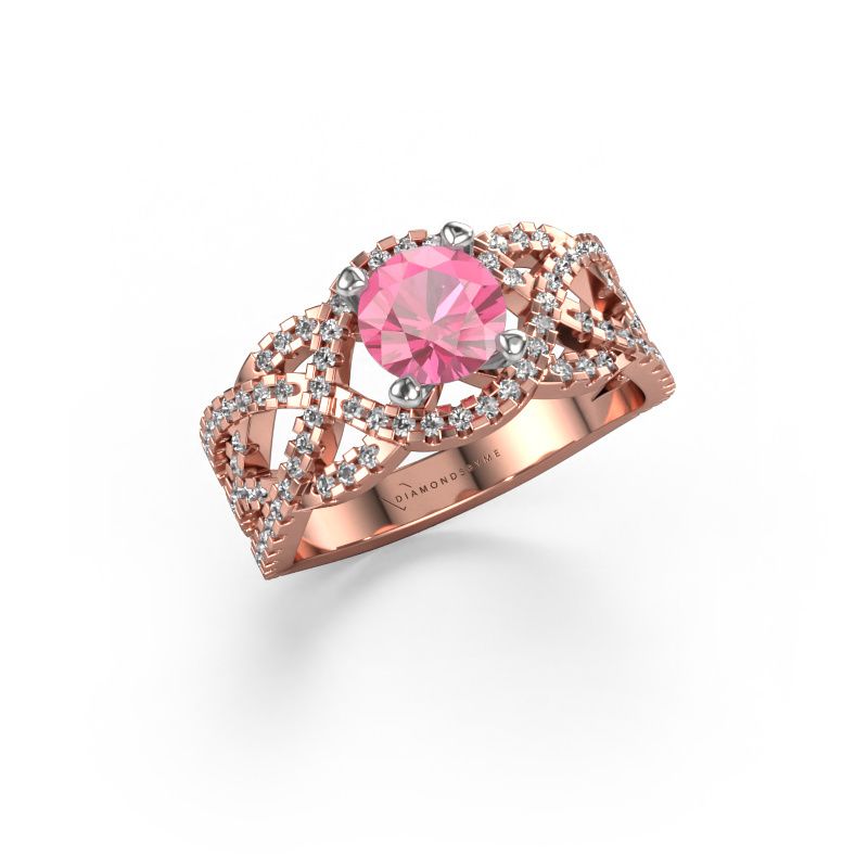 Ring Jeni 585 Roségold Pink Saphir 6.5 mm