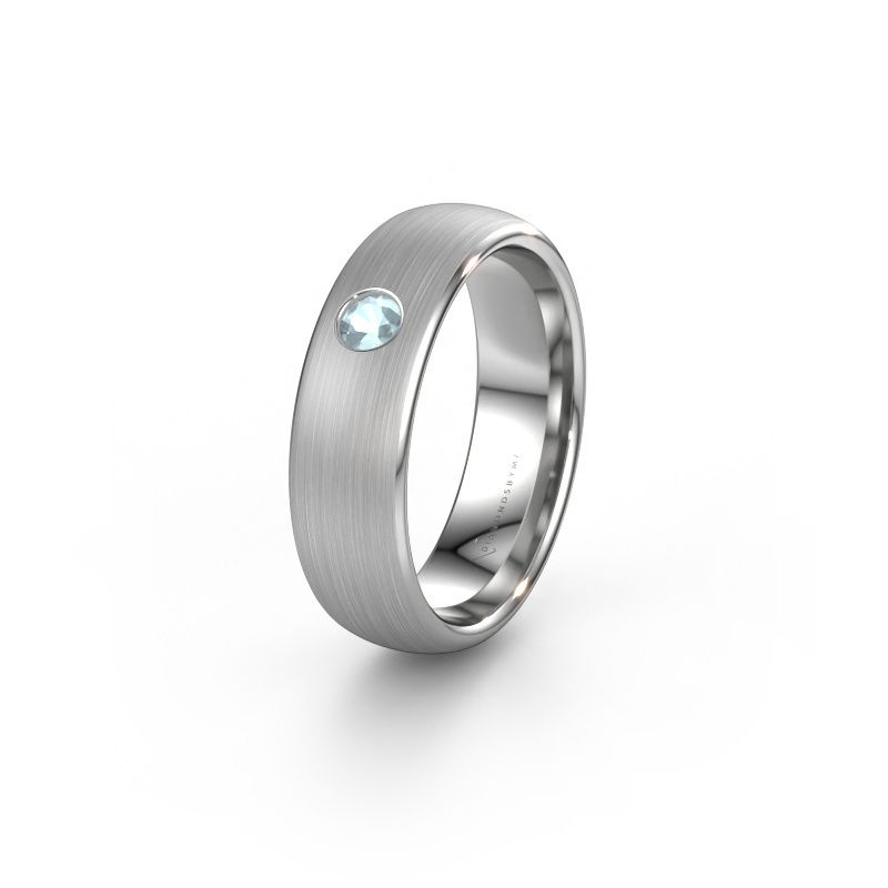 Ehering WH0101L36BM 950 Platin Aquamarin ±6x2 mm