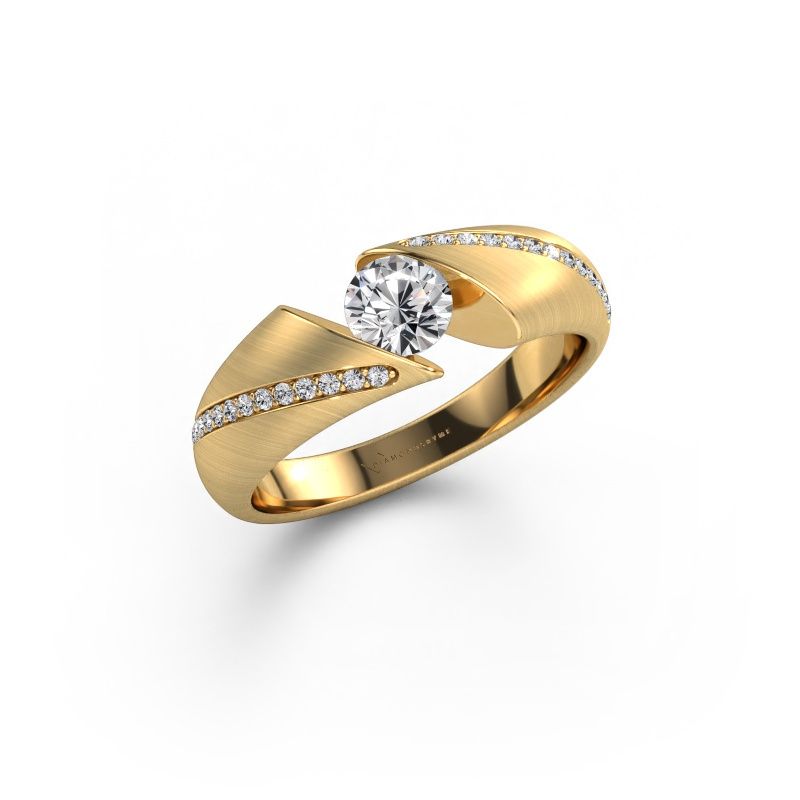 Engagement ring Hojalien 2 585 gold lab grown diamond 0.52 crt