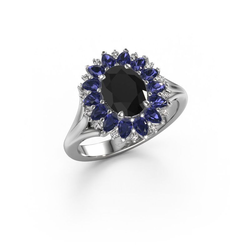 Verlobungsring Lidia 950 Platin Schwarz Diamant 1.40 crt