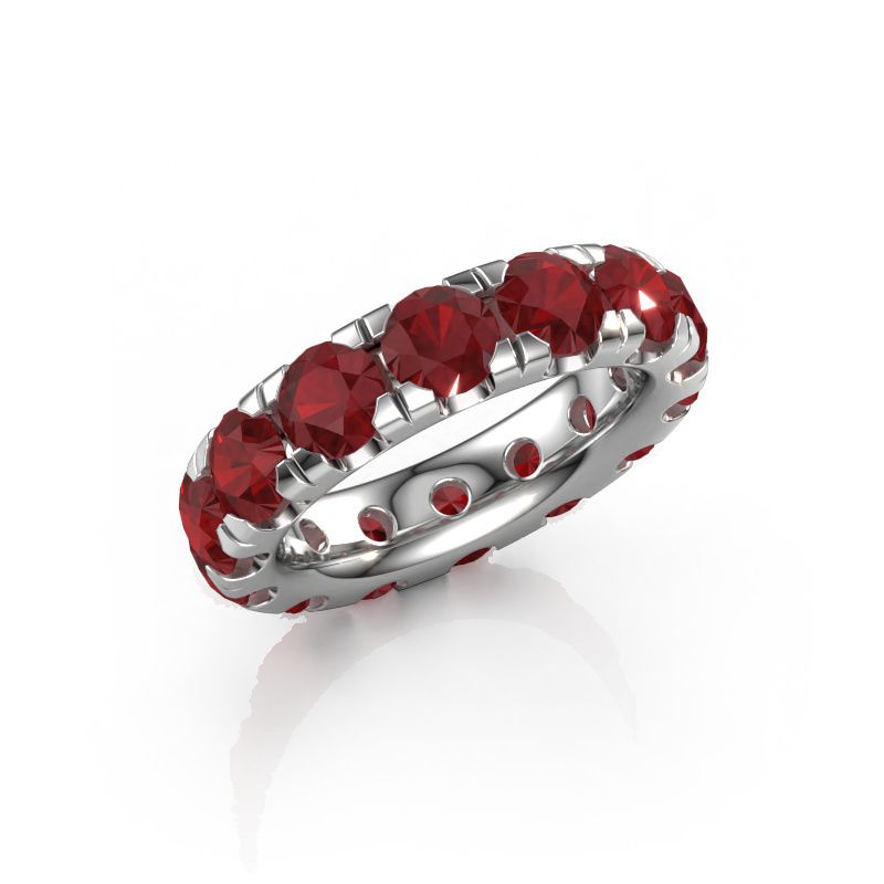 Vorsteckring Jackie 4.7 585 Weißgold Rubin 4.7 mm