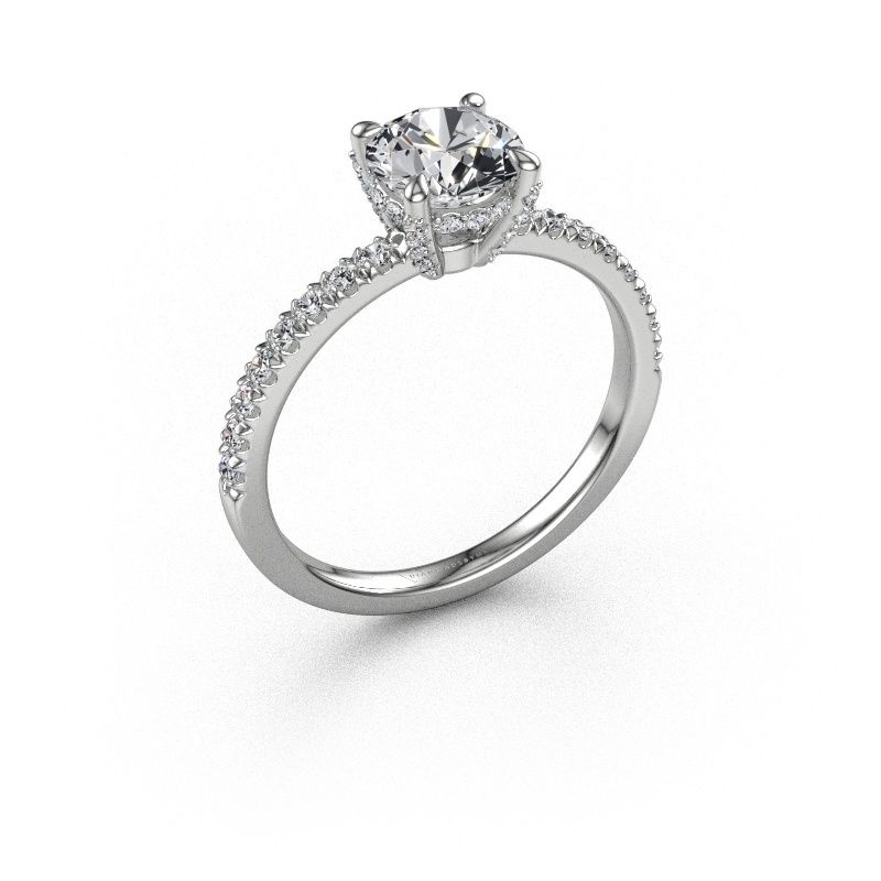 Verlobungsring Saskia rnd 1 585 Weißgold Lab-grown Diamant 1.364 crt
