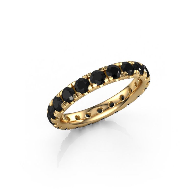 Stackable ring Jackie 3.0 585 gold black diamond 2.40 crt