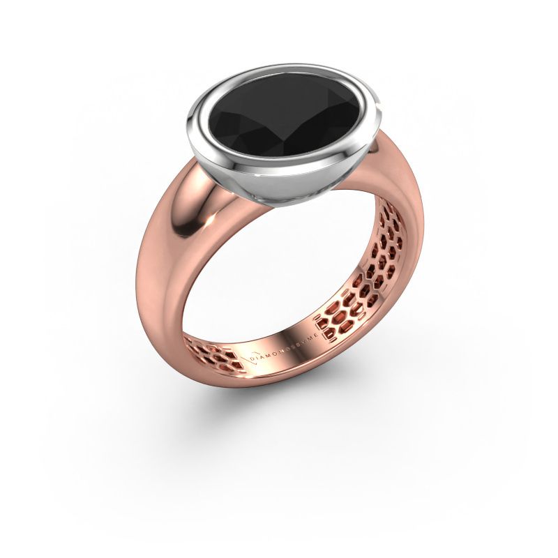 Ring Evelyne 585 rose gold black diamond 3.24 crt
