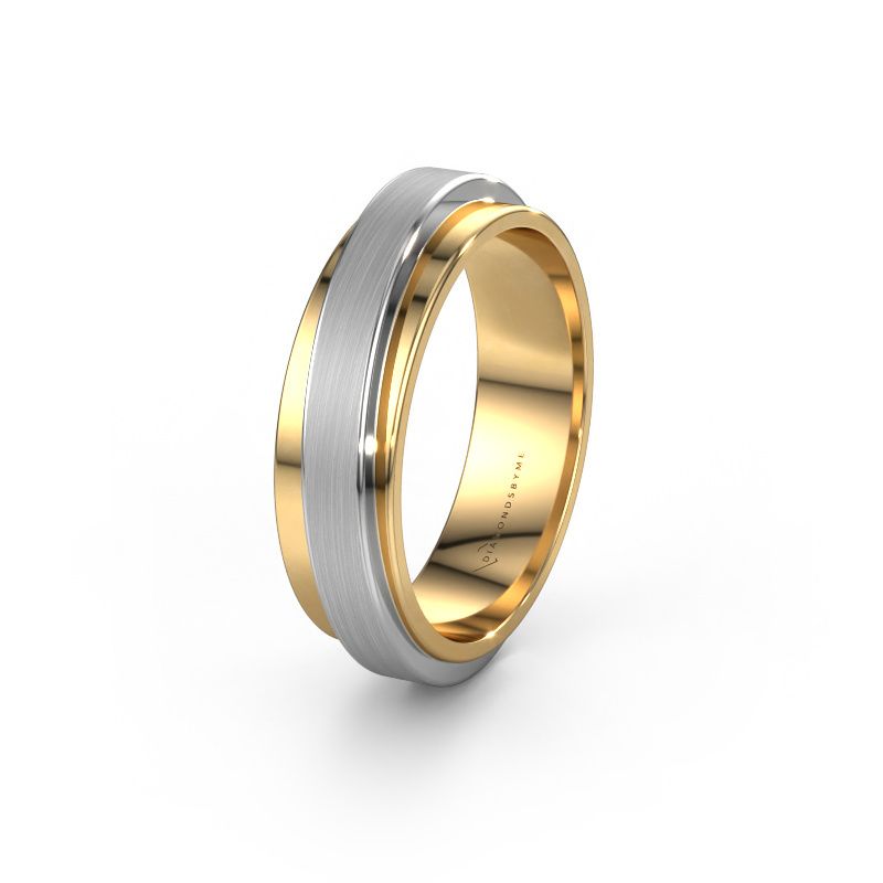 Wedding ring WH2220M16D 585 gold ±6x2.4 mm