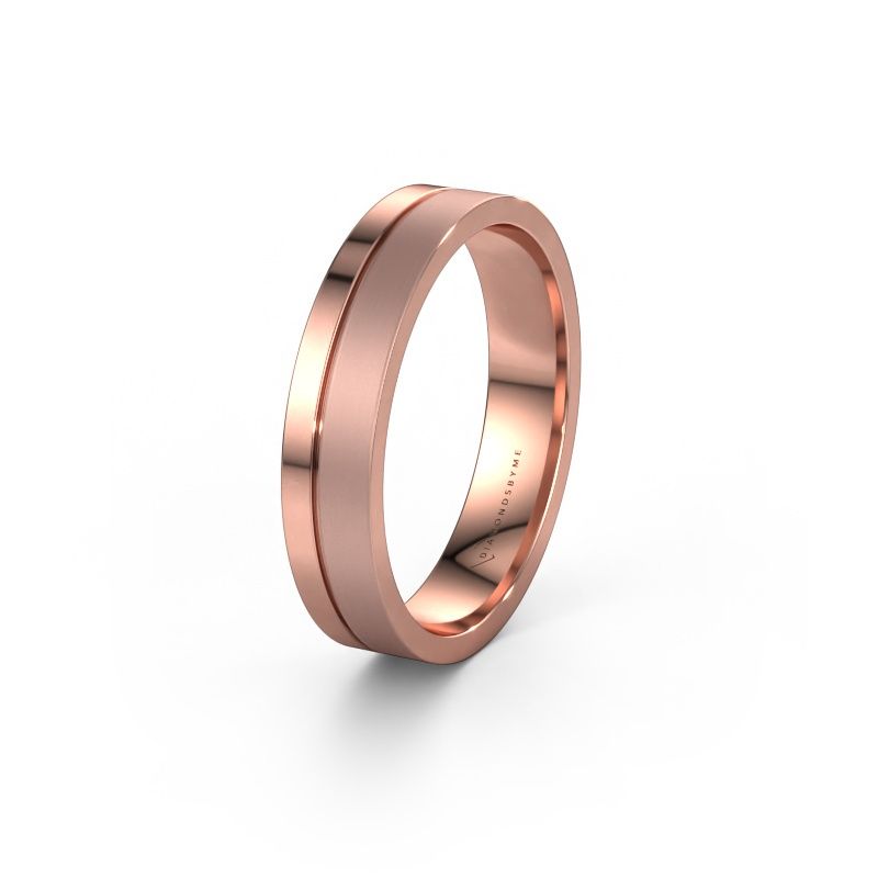Trouwring WH0157M14XPM 585 rosé goud ±4,5x1.5 mm