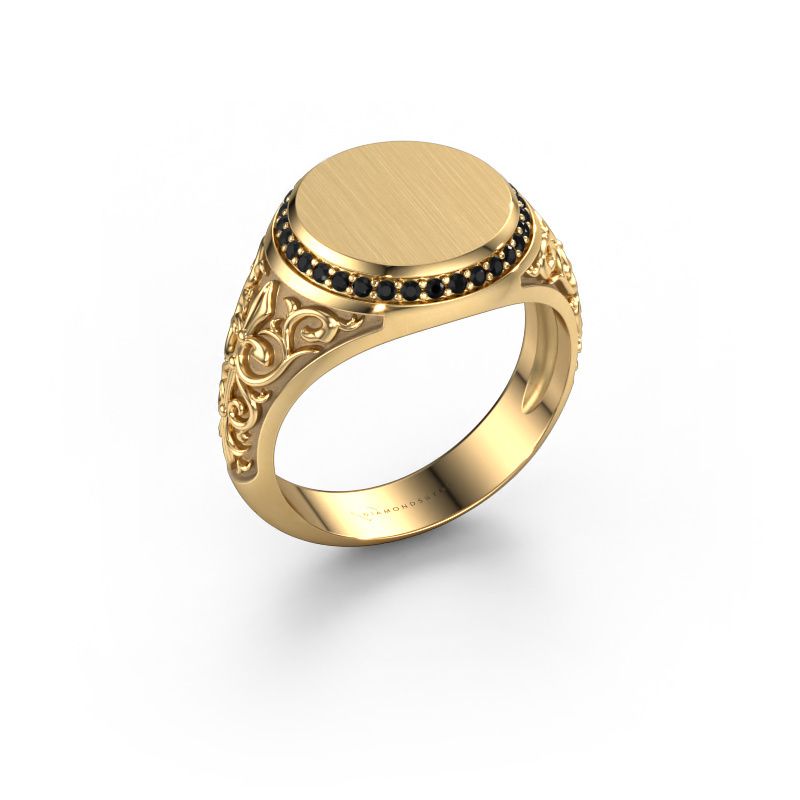 Signet ring Moor 1 585 gold