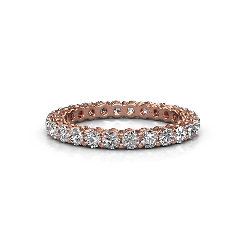 Image of Stackable ring Michelle full 2.4 585 rose gold zirconia 2.4 mm