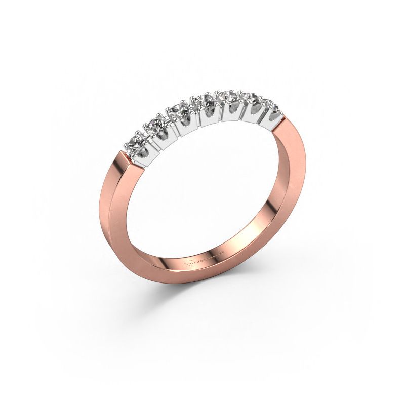 Ring Dana 7 585 rosé goud diamant 0.70 crt