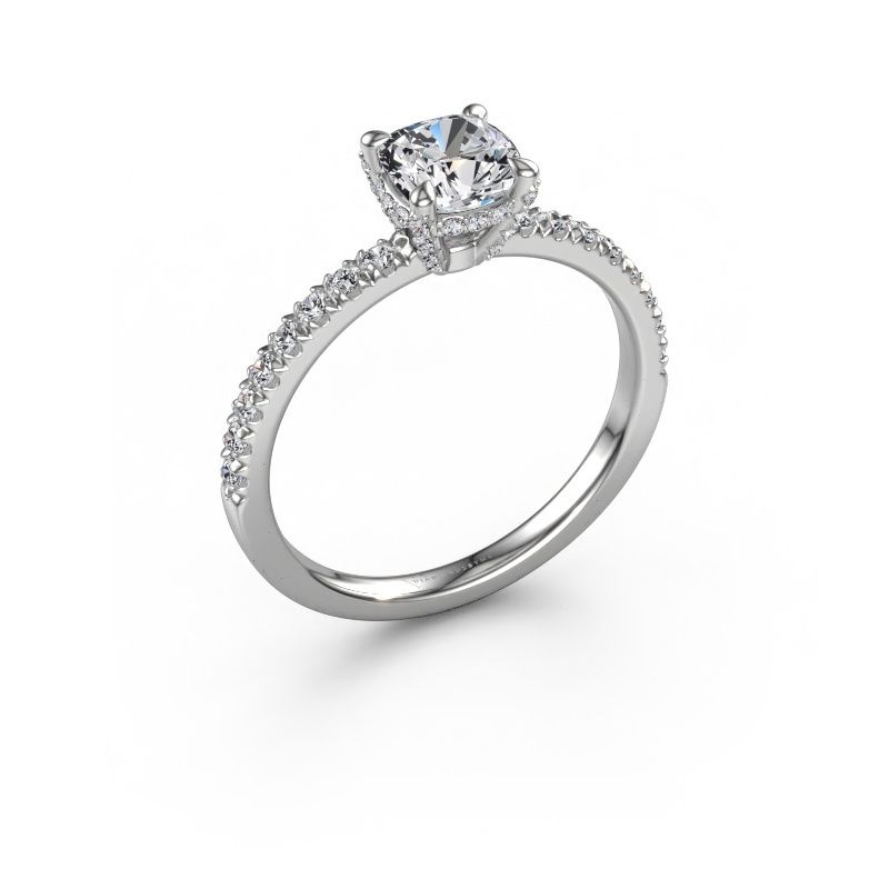 Engagement ring Saskia 1 CUS 950 platinum lab-grown diamond 1.364 crt