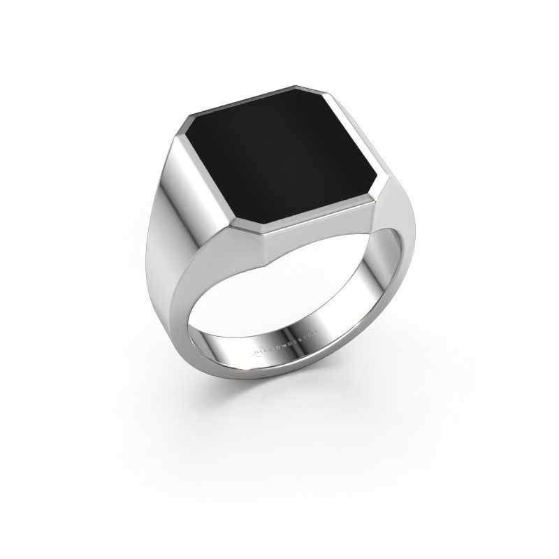Signet ring Lars 3 950 platinum onyx 14x12 mm