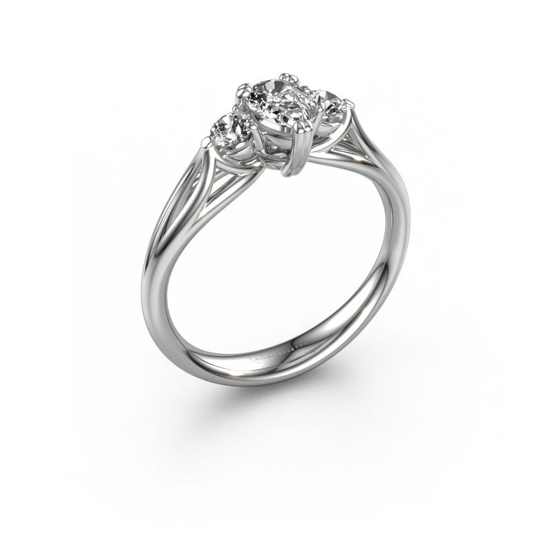 Engagement ring Amie per 950 platinum diamond 0.85 crt